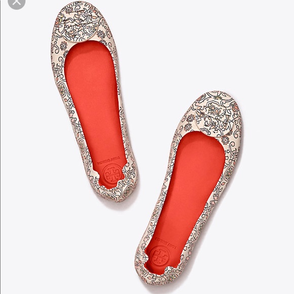 Tory Burch Shoes - Tory Burch Minnie Travel Ballet, Hicks Garden 8